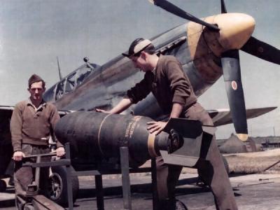 P-51B Mustang England Color Photo