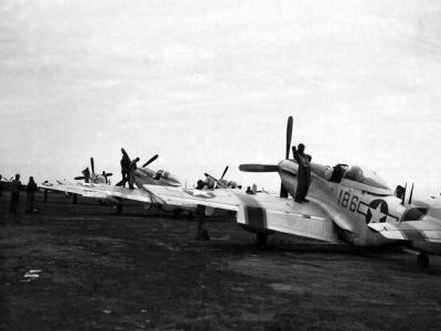 P-51D Mustang 44-63375 186 of the 47th FS 15th Fighter Group Iwo Jima 1945