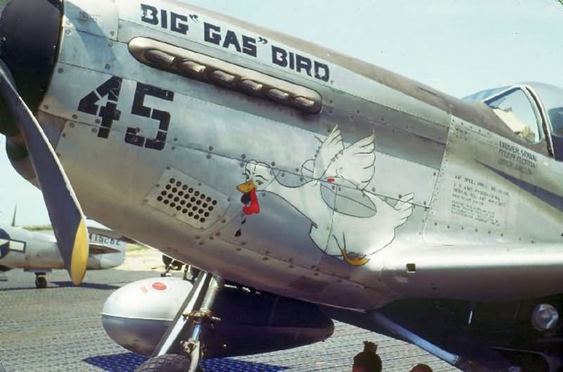 P-51D 44-15217 of the 2nd Air Commando Group Big Gas Bird nose art