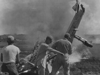 P-51D Mustang Wrecked On Iwo Jima 1945 3