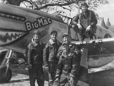 P-51B Mustang named „Big Mac Junior”. 363rd fighter Group, 382nd FS