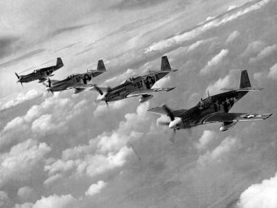 P-51 Mustangs of the 374th FS 361st Fighter Group