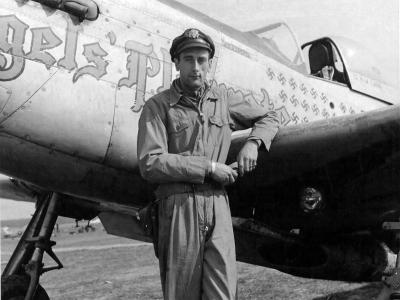 Pilot Lt Bruce Ward Carr of the 354th FG With P-51