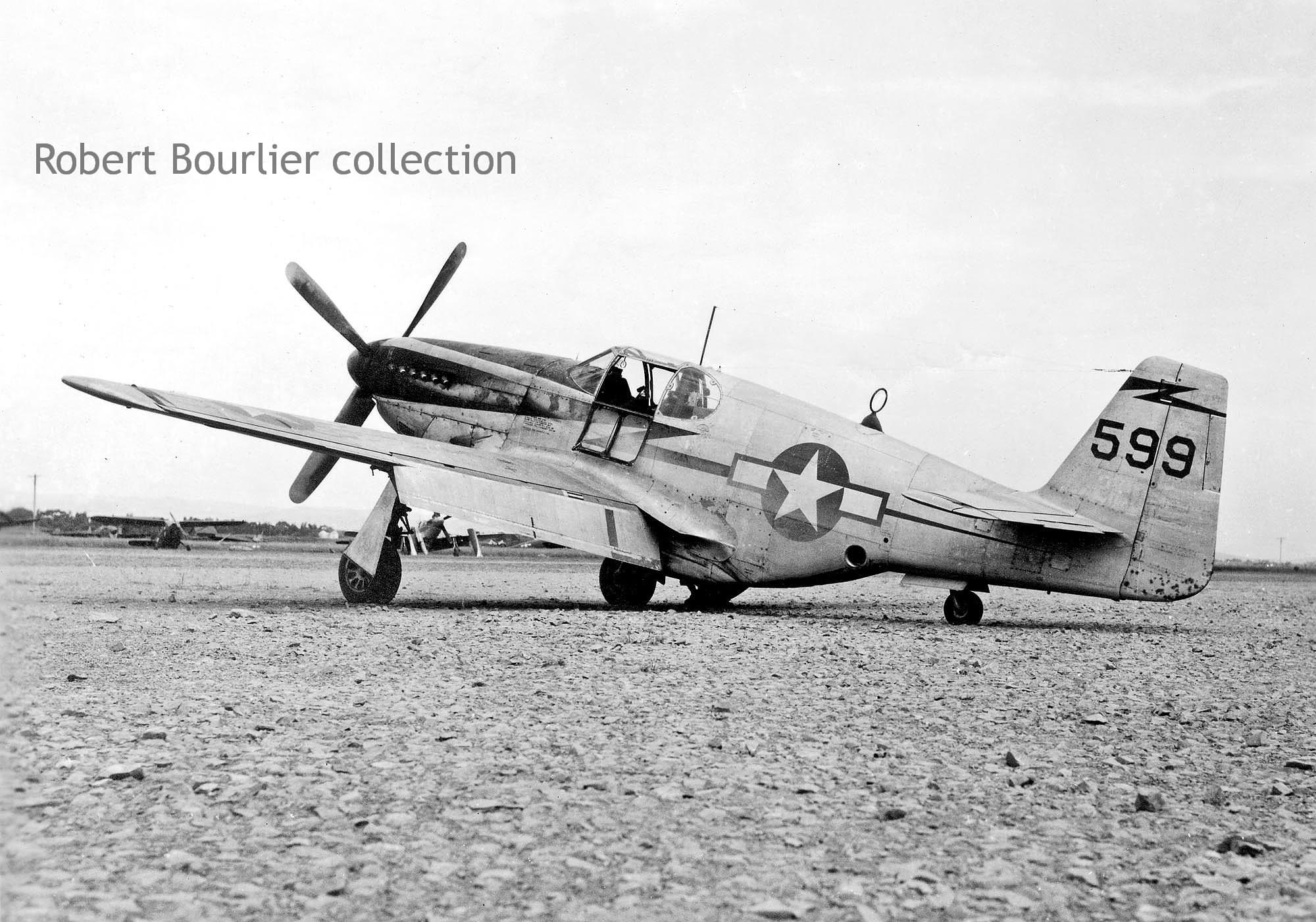 F-6C Mustang #599 of the 118th TRS, 23rd Fighter Group