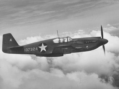 P-51-2 Mustang in flight