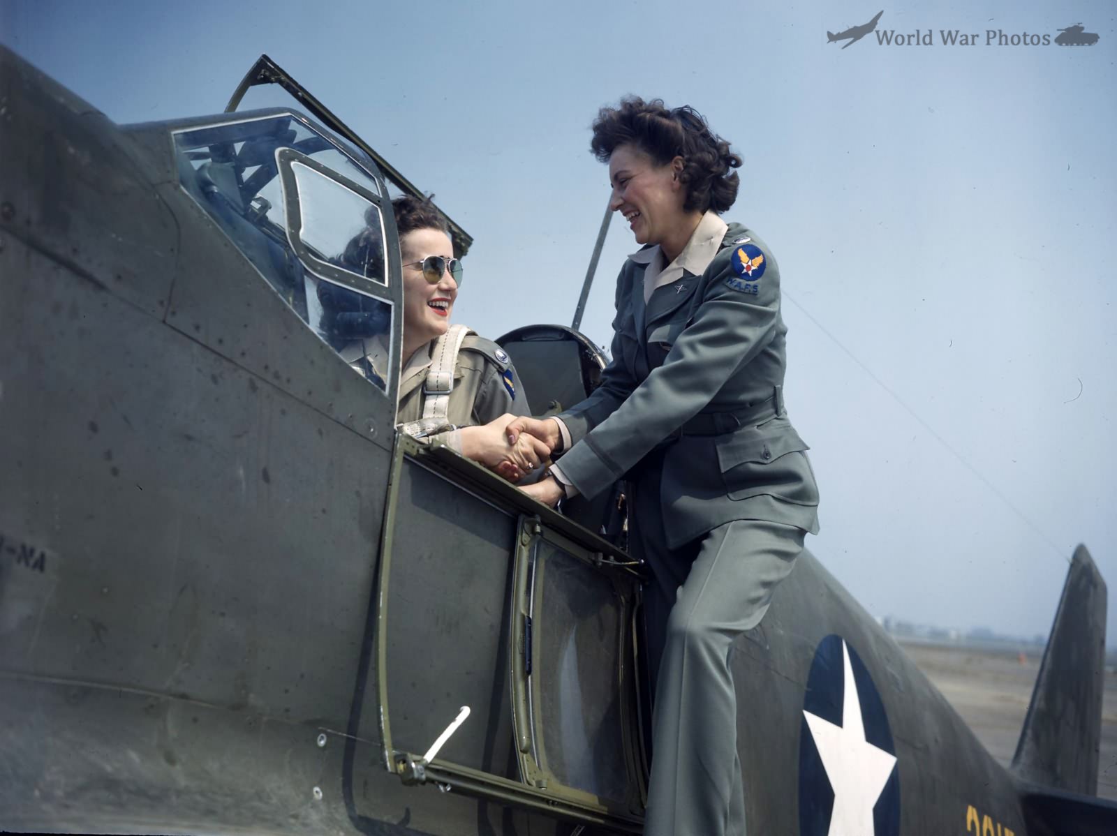 P-51A Mustang and women pilots