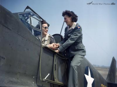 P-51A Mustang and women pilots