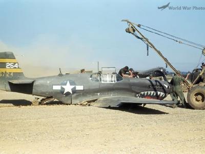 Crashed P-51B