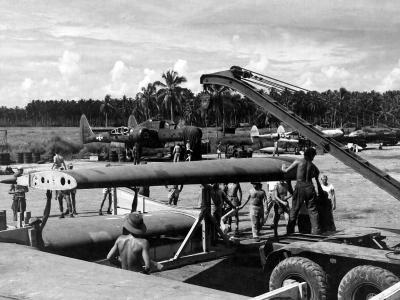Assembly of P-61 on Guadalcanal