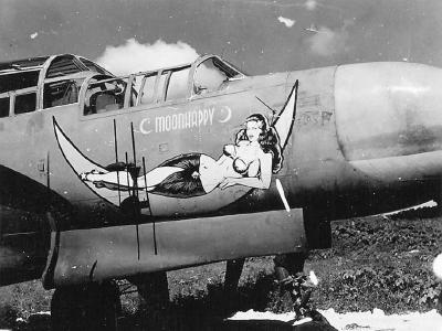 Northrop P-61 Black Widow Moonhappy Nose Art