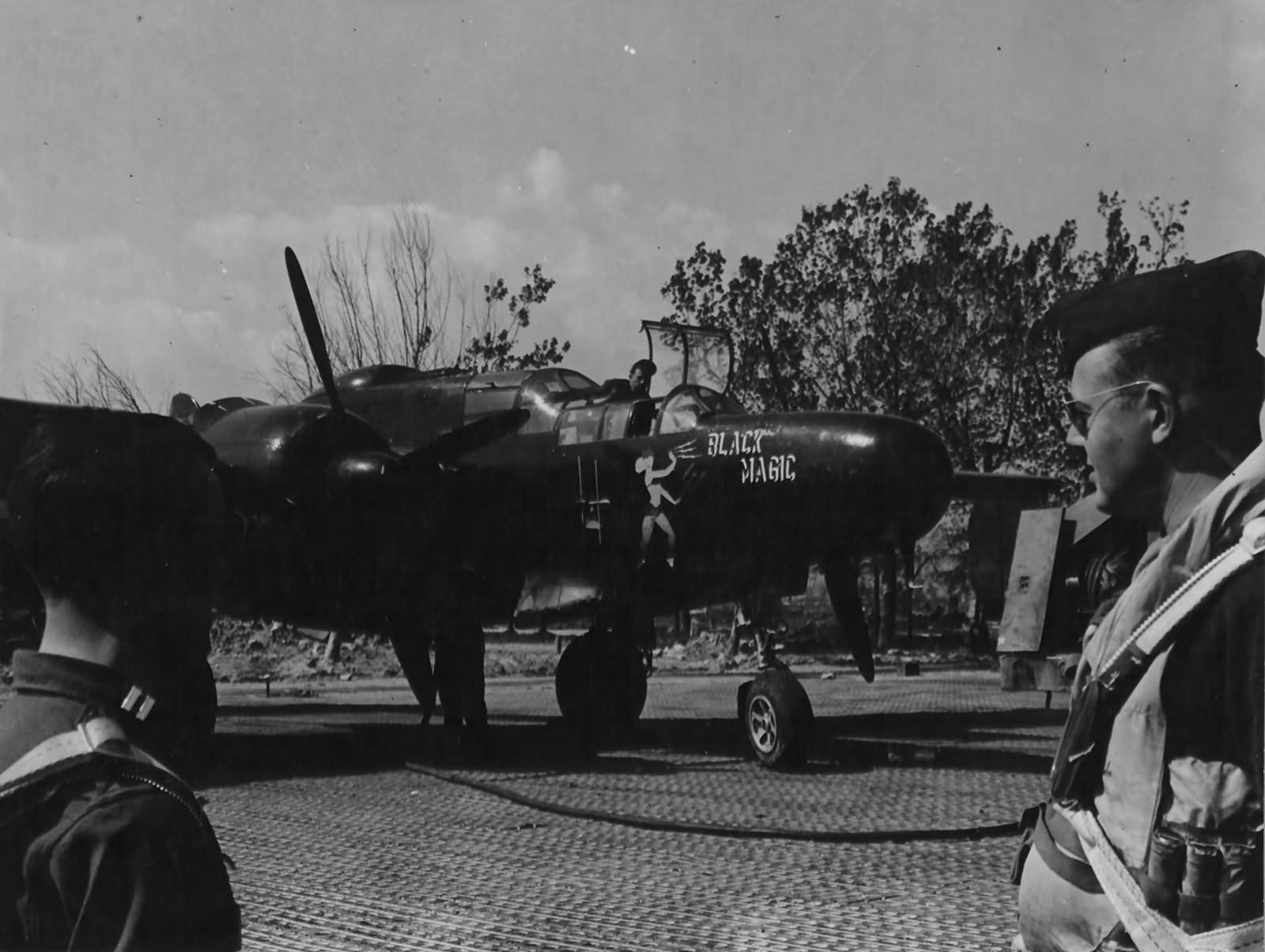 P-61B 42-39478 Black Magic of the 414th Night Fighter Squadron pilot 1lt Robert G. Rip Bolander