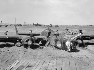 Crashed P-61B 42-39403 The Spook