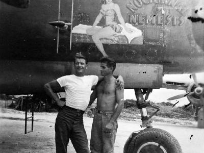 P-61 Black Widow of the 421 st Night Fighter Squadron nose art Nocturnal Nemesis