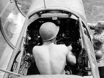 cockpit of a P-61 Black Widow