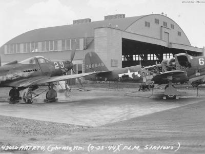 P-63 and P-39 Ephrata, WA July 1944
