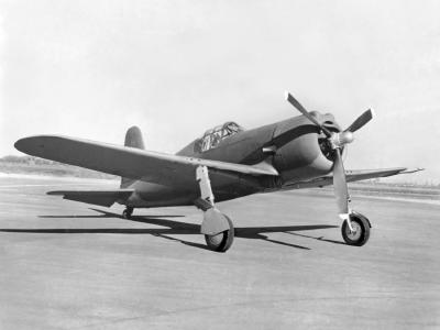 Vultee P-66 Vanguard on the ground