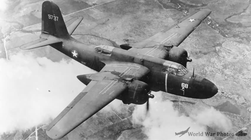 Night fighter P-70 39-737 in flight | World War Photos