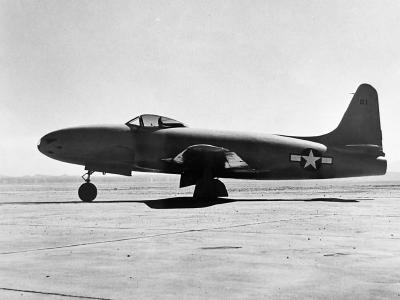 Jet fighter XP-80A 44-83021 „Gray Ghost”