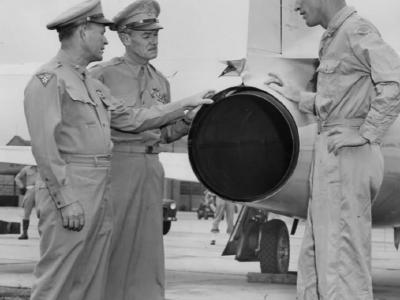P-80 44-8499? Mitchel Field 1945