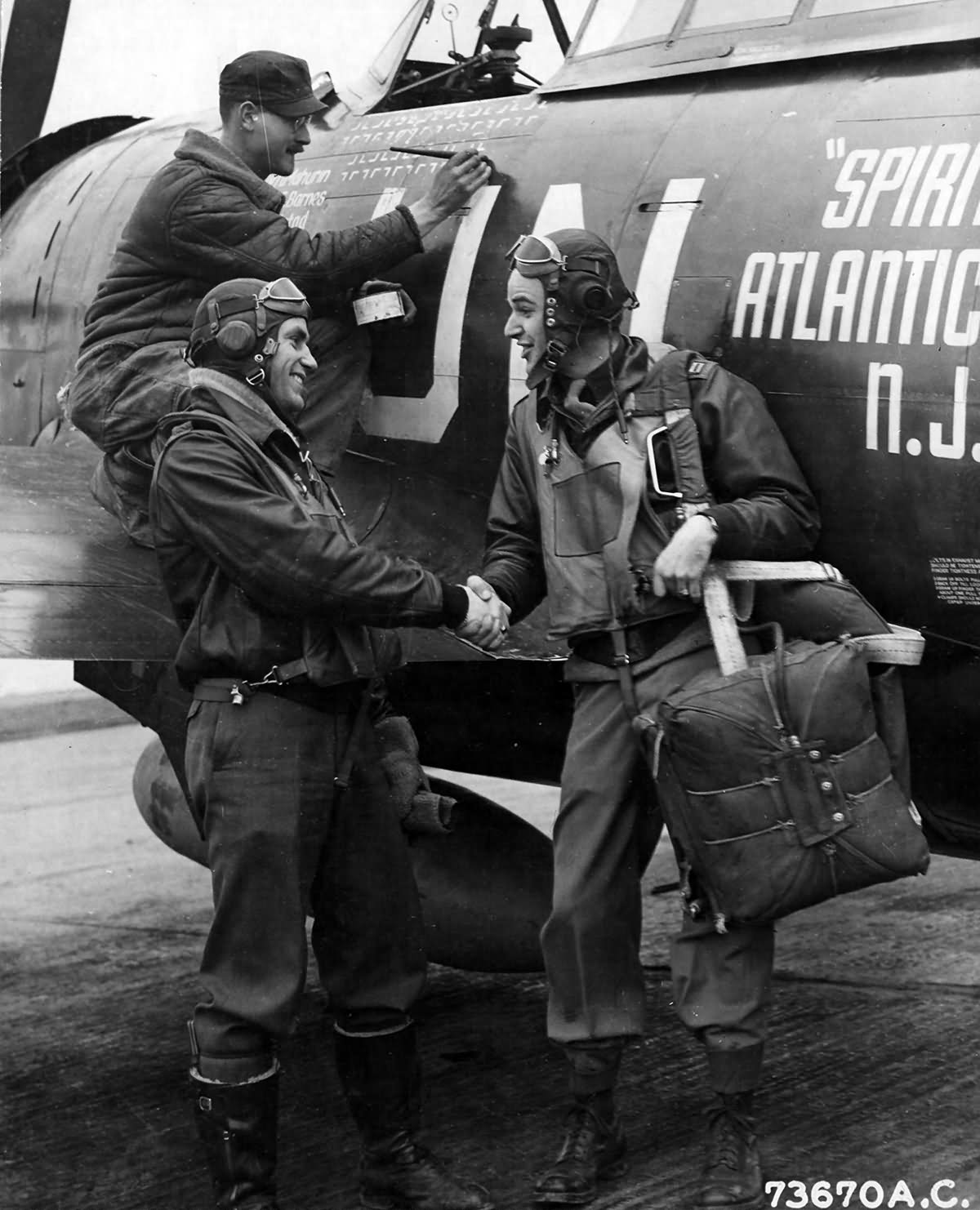 1lt Robert S.Johnson and CAPT Mahurin