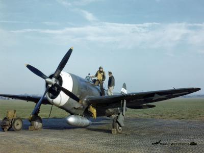 P-47 Thunderbolt and 2nd lt Alvin Juchheim 8th AF England