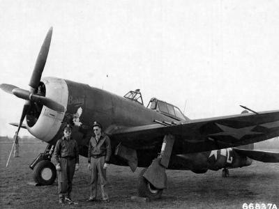 P-47D Thunderbolt 42-8504 „Bunky” code YF-G of the 358th FS, 355th Fighter Group, pilot lt Chauncey H Rankin