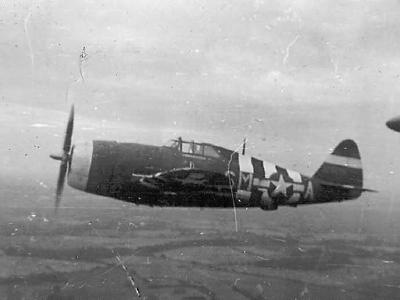 P-47 Thunderbolt in flight