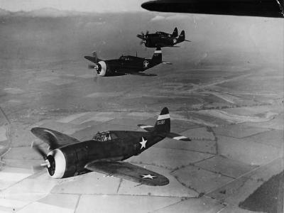 P-47 Thunderbolts make first appearance in England May 1943