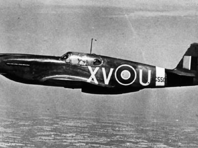 Mustang Mk I AG550 XV-U of No. 2 Squadron RAF