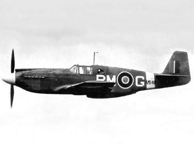 Mustang Mk I AM148 RM-G of No. 26 Squadron RAF