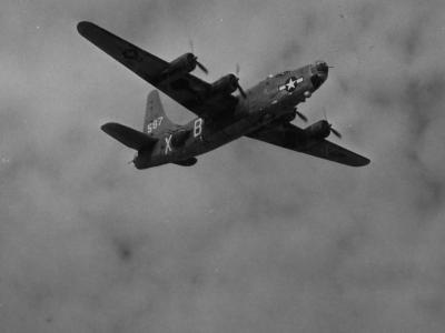 PB4Y-2 in flight during World War II