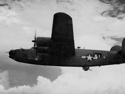 PB4Y-1 Thunder mug over Kwajalein Atoll June 1944