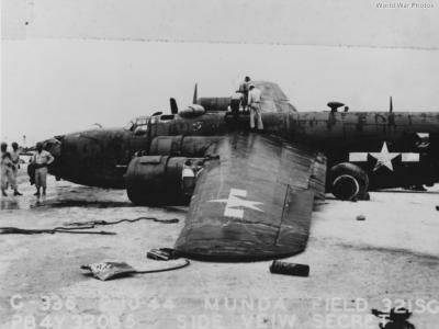 PB4Y-1 32085 of VB-106 crashed on takeoff from Munda