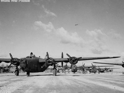 PB4Y-1 patrol bombers at Eniwetok Atoll February 1944