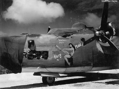 PB4Y-1 Easy Maid nose art