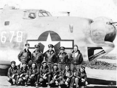 US Navy crew and PB4Y-2 Privateer 678