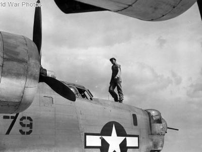 PB4Y-1 879 of the VPB-118 at Yontan, Okinawa May 1945