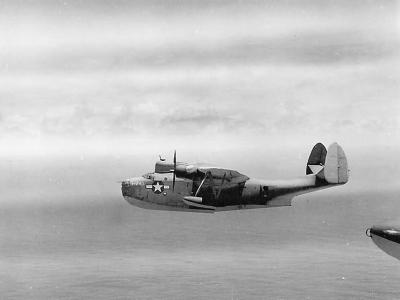 PBM-3 H-243 Patrol Bomber on Mission