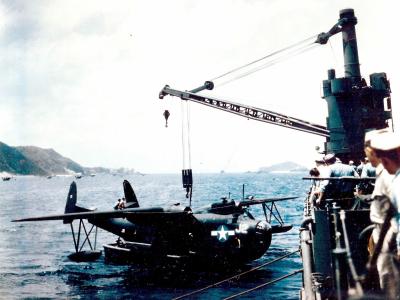 Black PBM-5 Mariner code J2 of the VPB-26 Okinawa