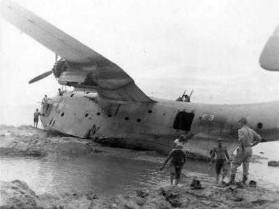 Destroyed PBM Mariner code E3 Okinawa