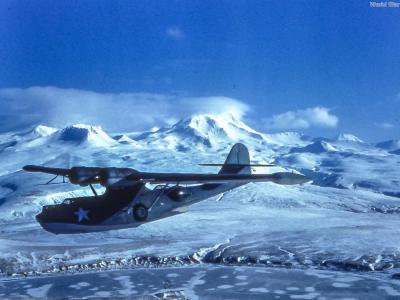 PBY-5A of the FAW 4 over the Aleutians
