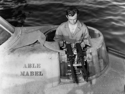 PBY-5 named „Able Mabel” bow twin gun position