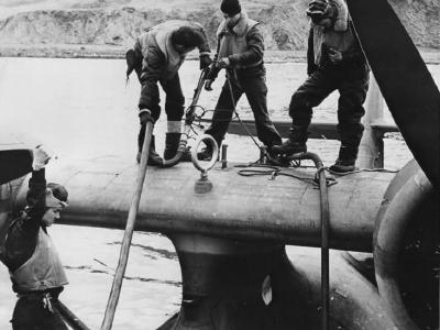 Refueling PBY in Aleutians ’43