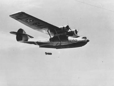 Early Catalina dropping depth charge