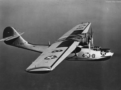 PBY-1 4-J-8 of VJ-4 in flight