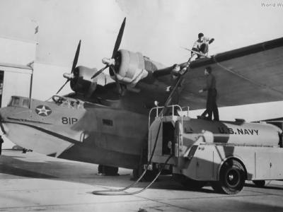 Refueling Catalina of the VP-81, Norfolk 1941