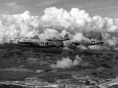 PQ-14B drons and B-24 in flight