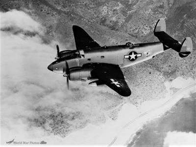 PV-1 Ventura in flight in late 1943