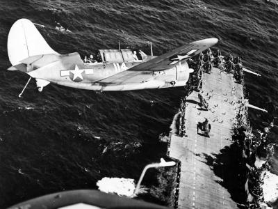 SB2C Helldiver white 114 with tail hook extended