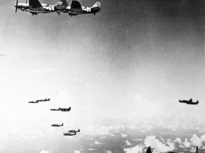 Curtiss SB2C and Avengers Saipan Invasion